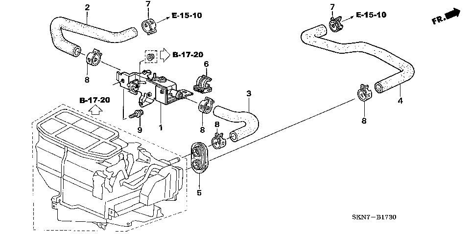 B-17-30 WATER VALVE (LH)
