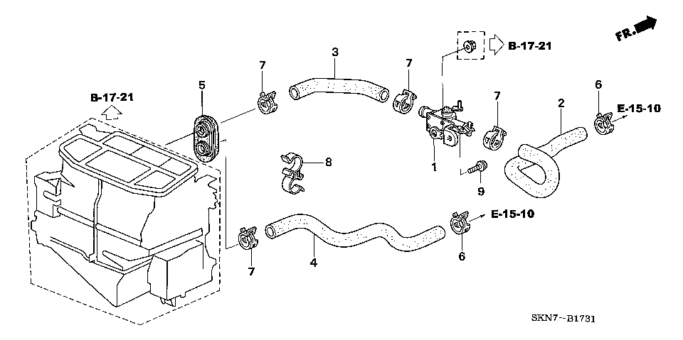 B-17-31 WATER VALVE (RH)