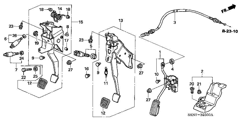 B-23 PEDAL (LH)