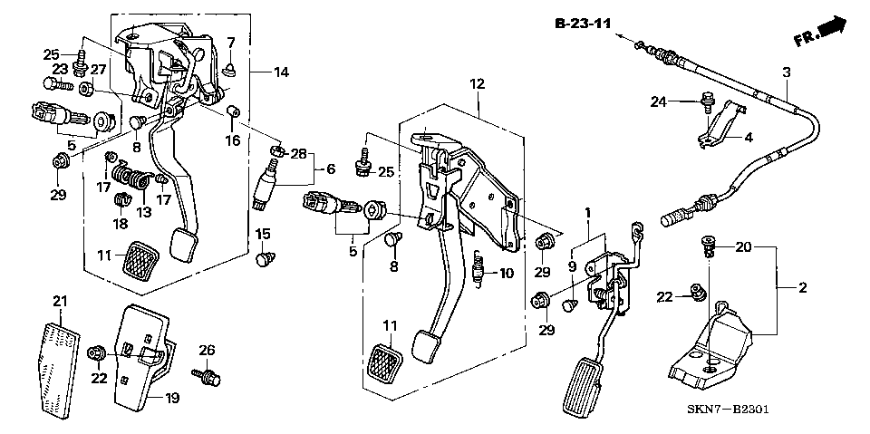 B-23-1 PEDAL (RH)