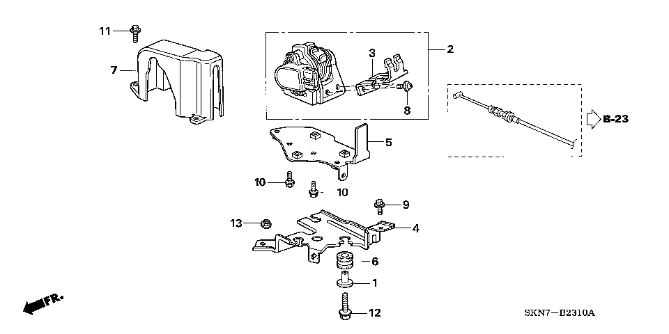 B-23-10 ACCELERATOR SENSOR (LH)