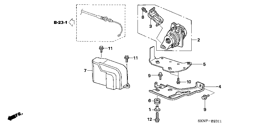 B-23-11 ACCELERATOR SENSOR (RH)