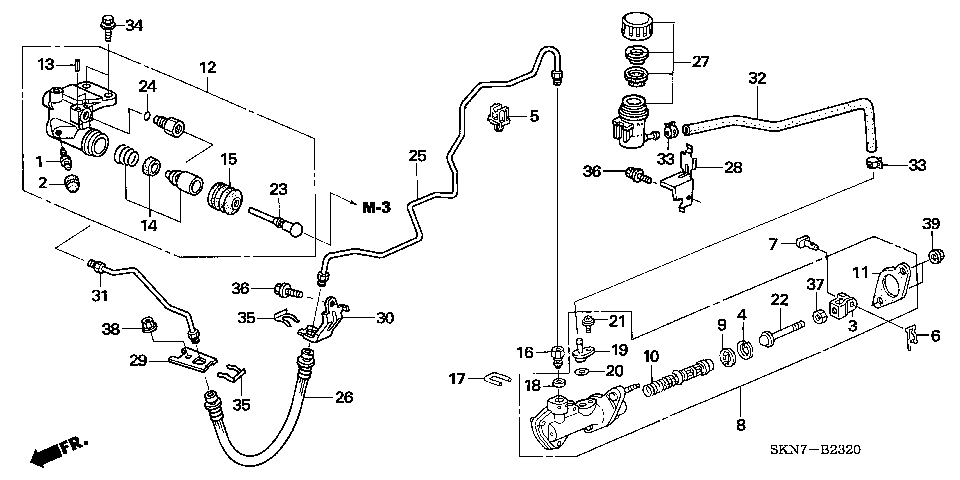 B-23-20 CLUTCH MASTER CYLINDER (LH)