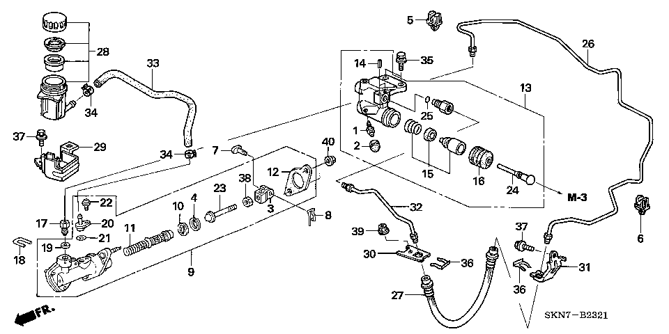 B-23-21 CLUTCH MASTER CYLINDER (RH)