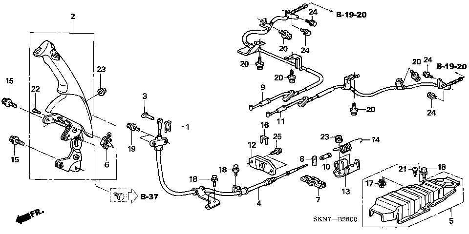 B-26 PARKING BRAKE (LH)