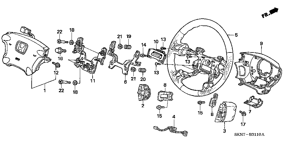 B-31-10 STEERING WHEEL (SRS)