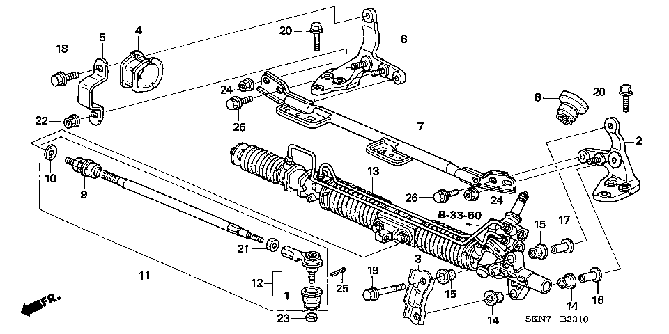 B-33-10 P.S. GEAR BOX (LH)