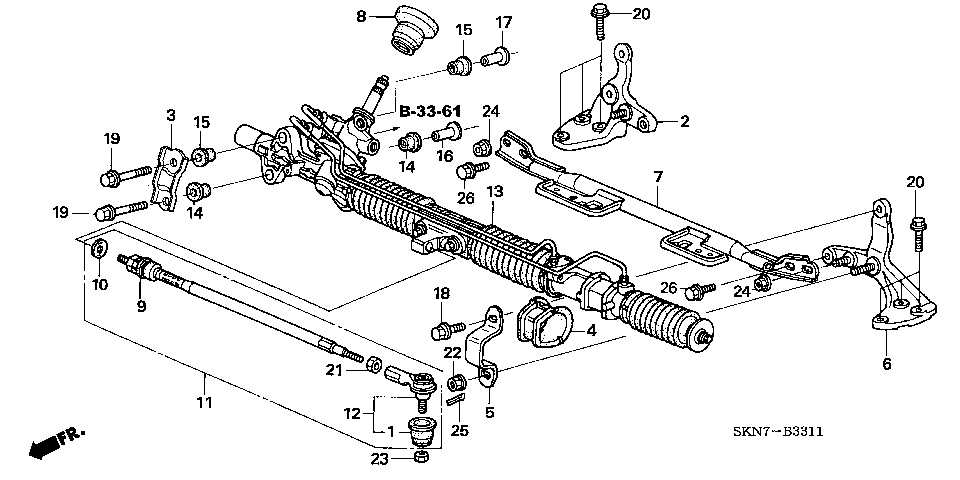 B-33-11 P.S. GEAR BOX (RH)