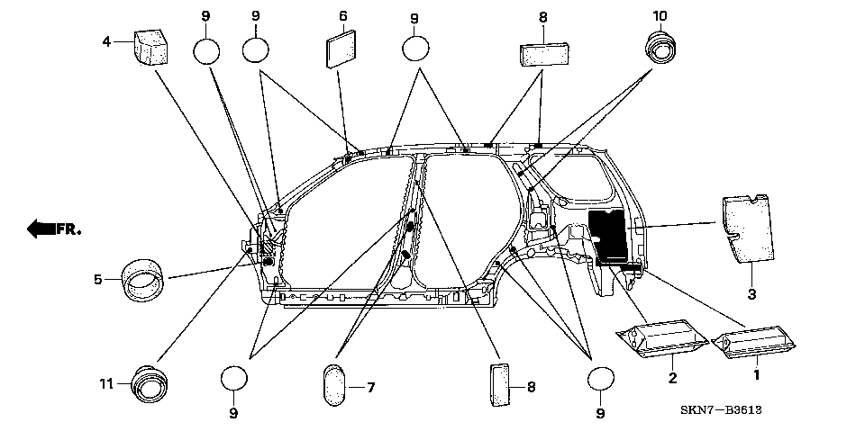 B-36-13 GROMMET (SIDE)