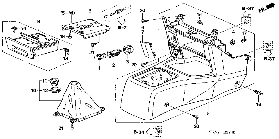 B-37-40 CONSOLE(LH)