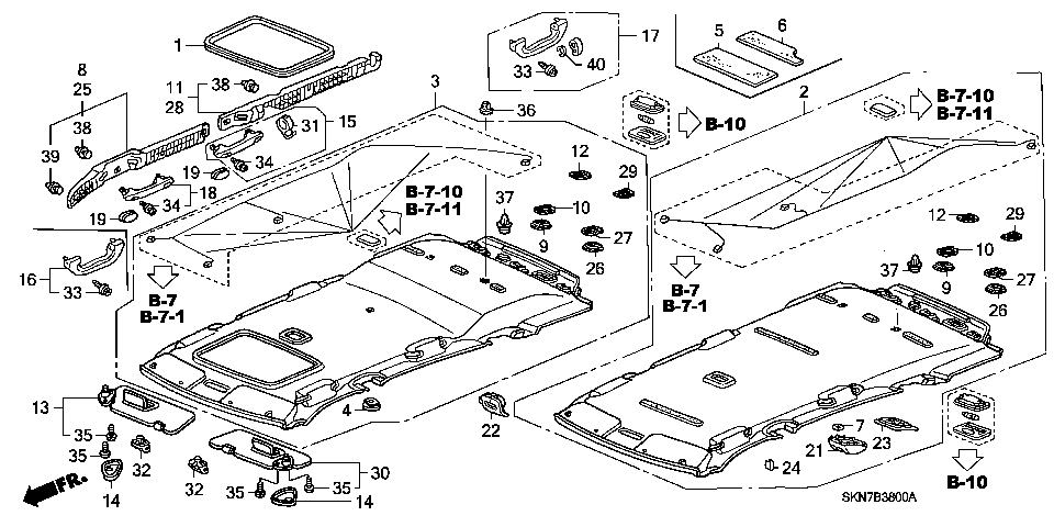 B-38 ROOF LINING