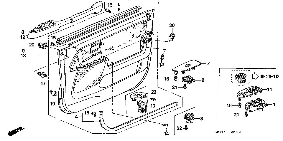 B-39-10 FRONT DOOR LINING(LH)