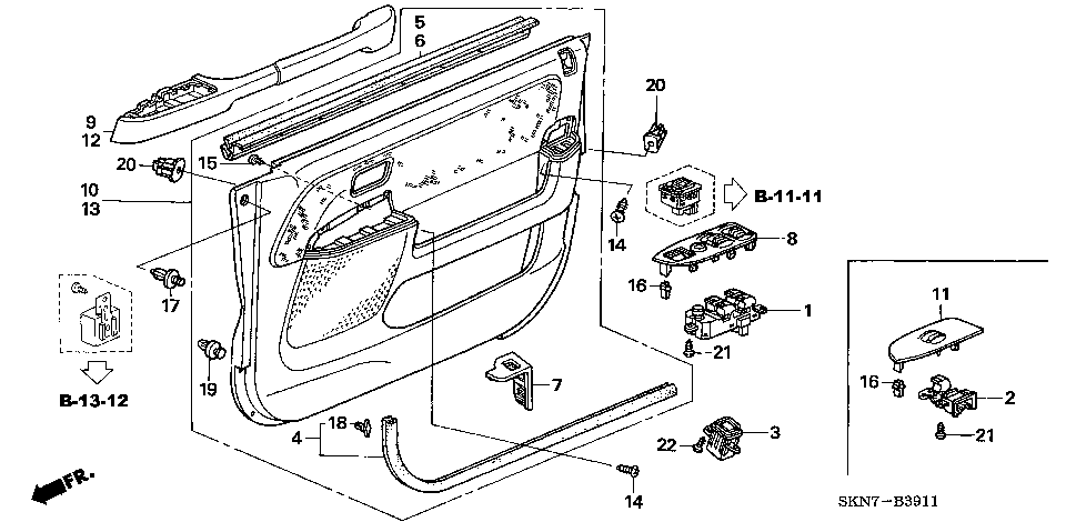 B-39-11 FRONT DOOR LINING(RH)