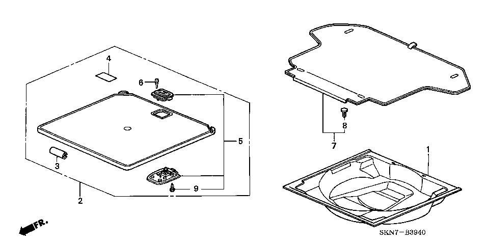 B-39-40 REAR FLOOR BUCKET