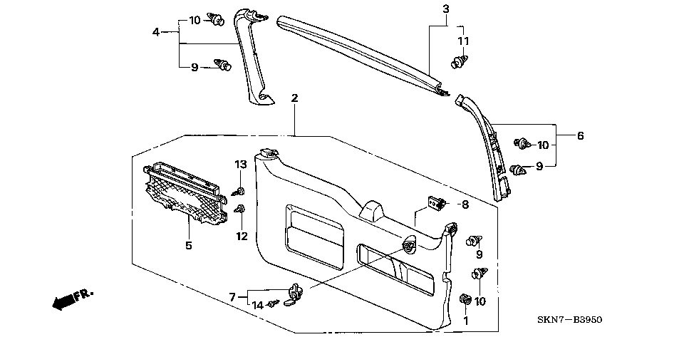 B-39-50 TAILGATE LINING