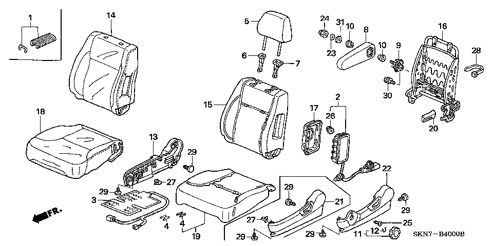 B-40 FRONT SEAT (L.)