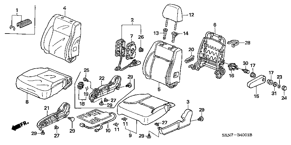 B-40-1 FRONT SEAT (R.)