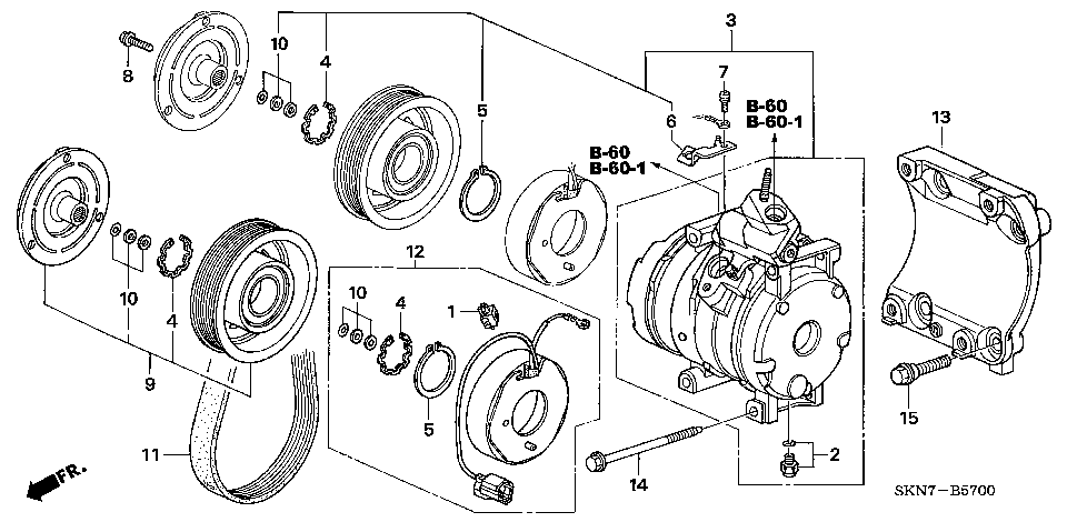 B-57 AIR CONDITIONER (COMPRESSOR)