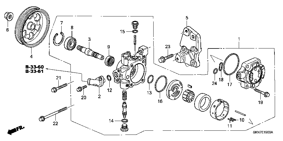 E-19 POWER STEERING PUMP