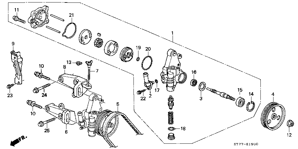 E-19 P.S. PUMP/BRACKET