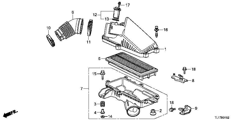 B-1-2 AIR CLEANER (DIESEL)