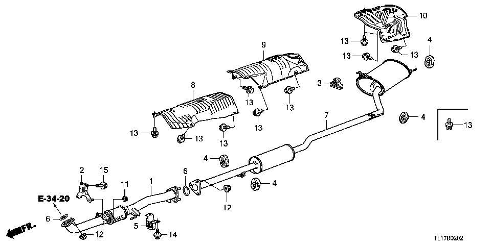 B-2-2 EXHAUST PIPE (DIESEL)