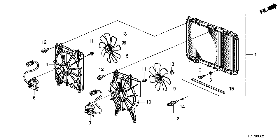 B-5-2 RADIATOR (DIESEL)