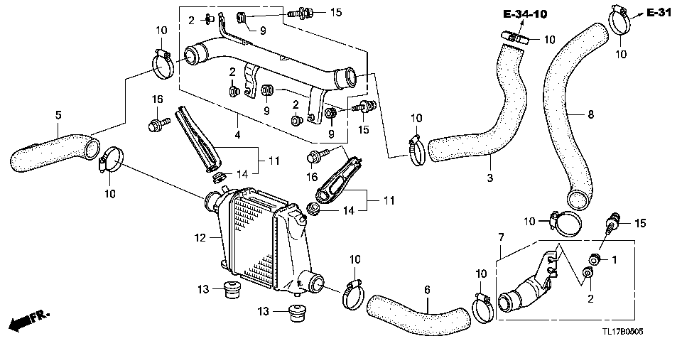 B-5-5 INTERCOOLER