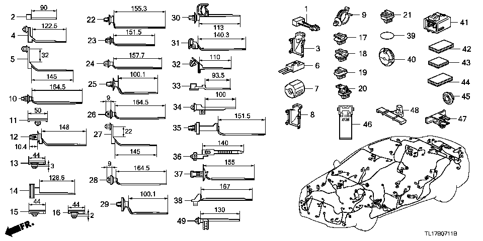 B-7-11 HARNESS BAND/BRACKET (RH)