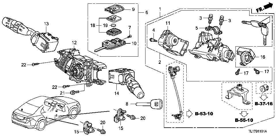 B-11-1 COMBINATION SWITCH (RH)