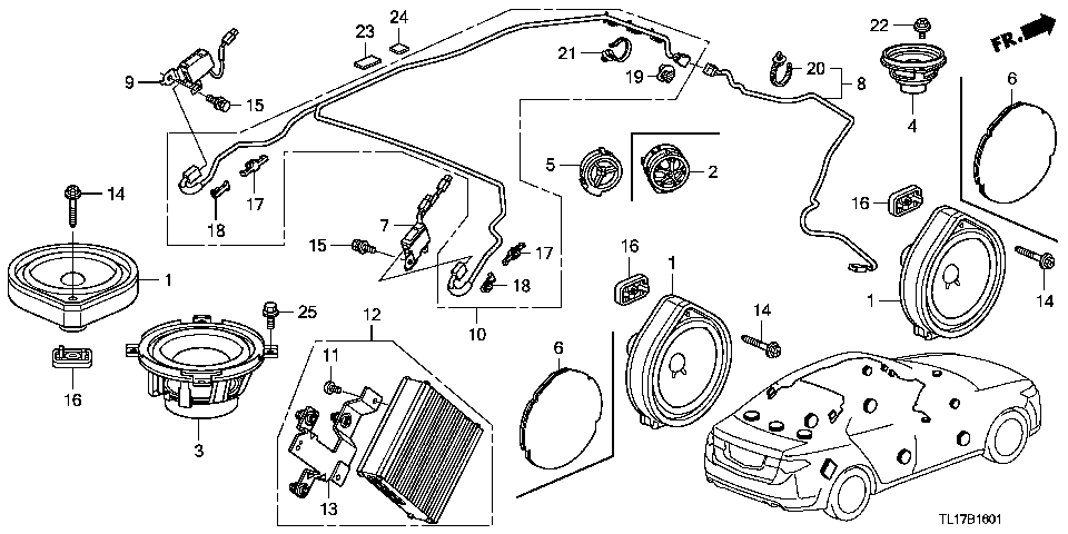 B-16-1 RADIO ANTENNA/SPEAKER (RH)