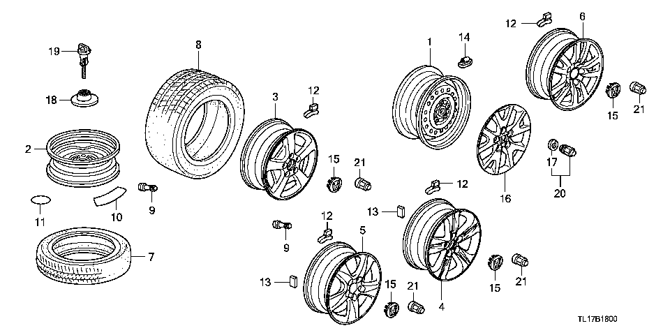 B-18 TIRE/WHEEL DISKS