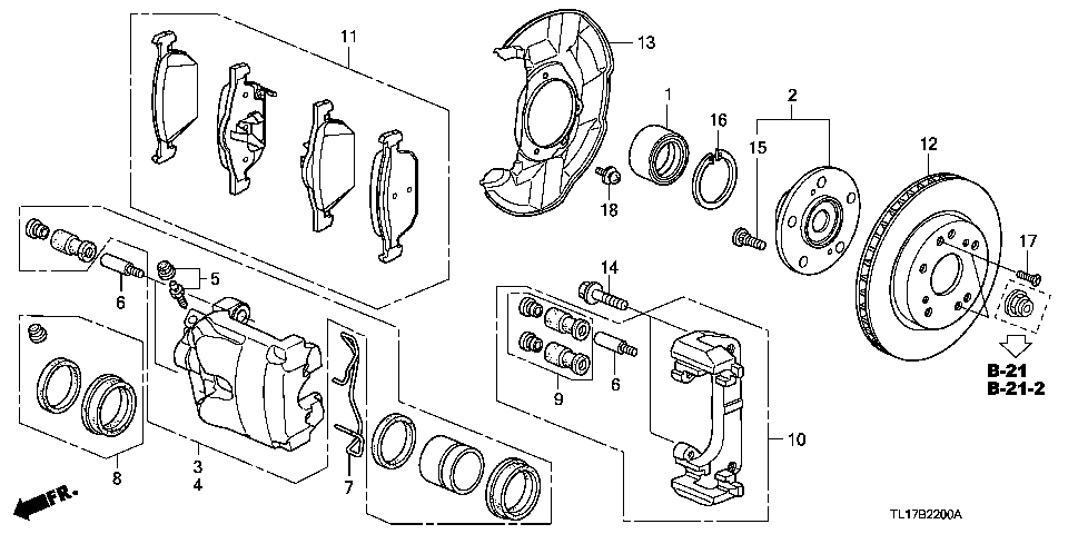 B-22 Тормоз передний (1)