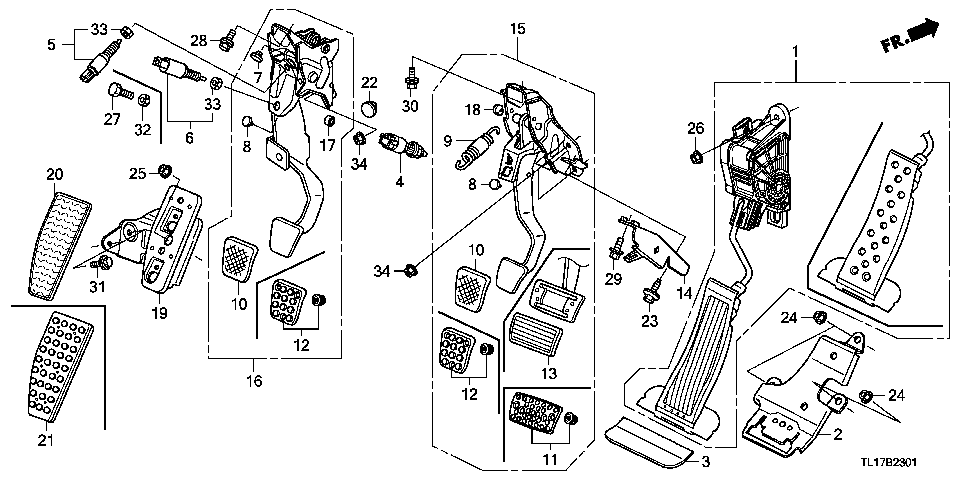 B-23-1 PEDAL (RH)