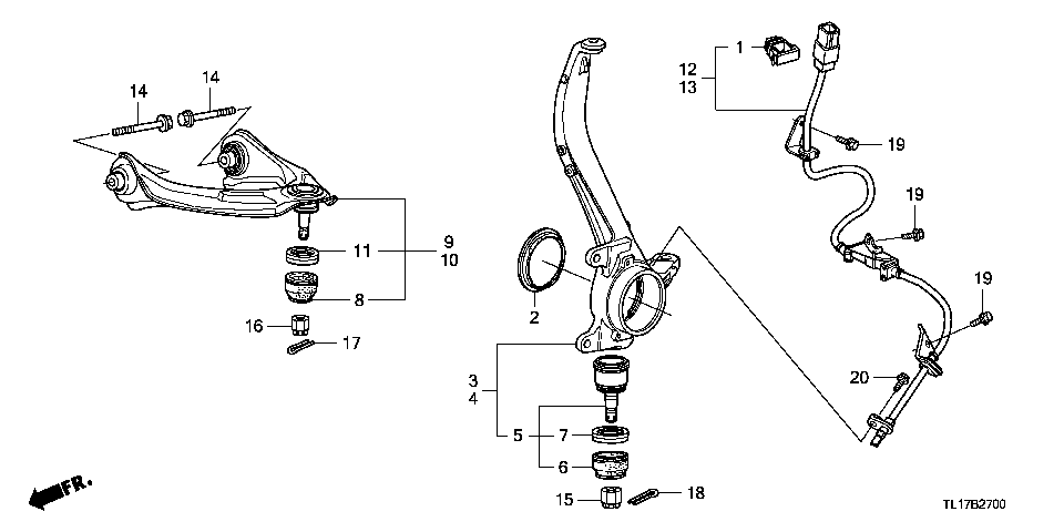 B-27 FRONT KNUCKLE