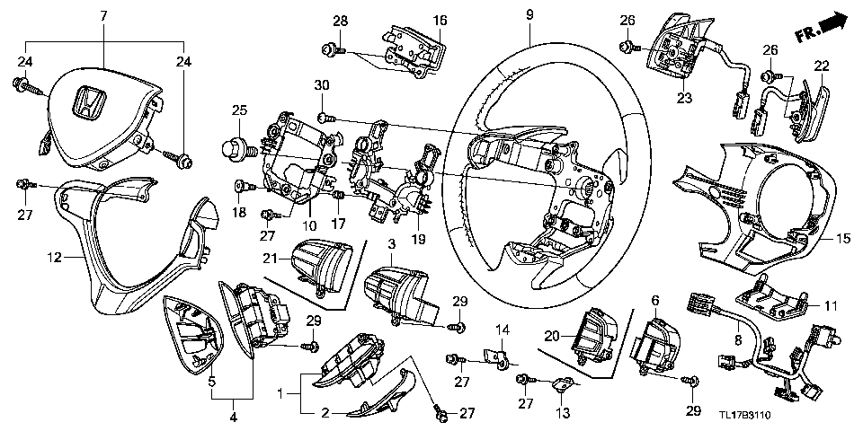 B-31-10 STEERING WHEEL (SRS)