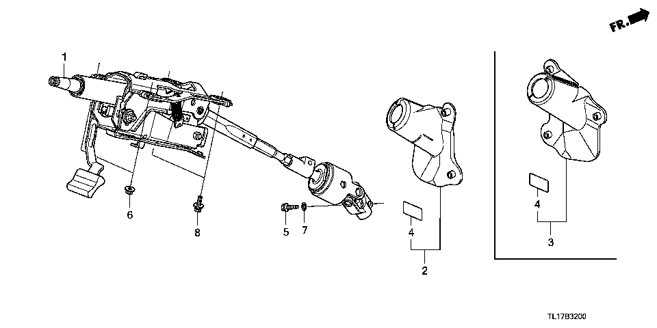 B-32 Рулевая колонка