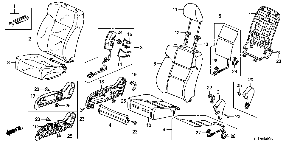 B-40-2 FRONT SEAT (R.)(RH)