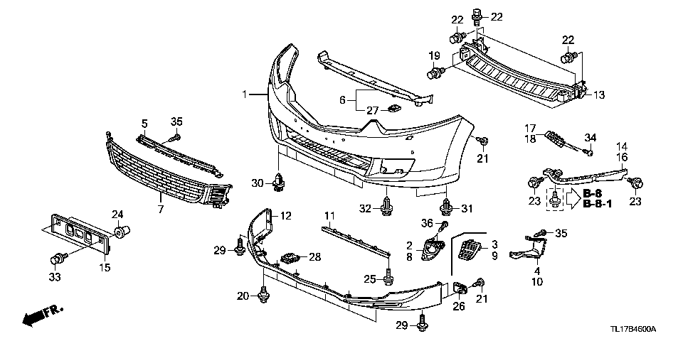 B-46 FRONT BUMPER