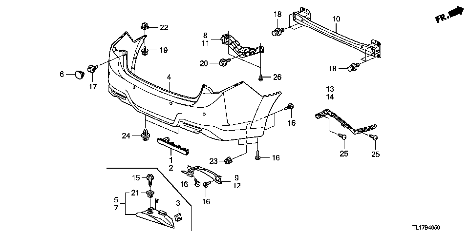 B-46-50 REAR BUMPER