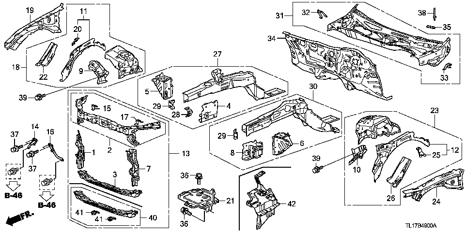 B-49 FRONT BULKHEAD/DASHBOARD