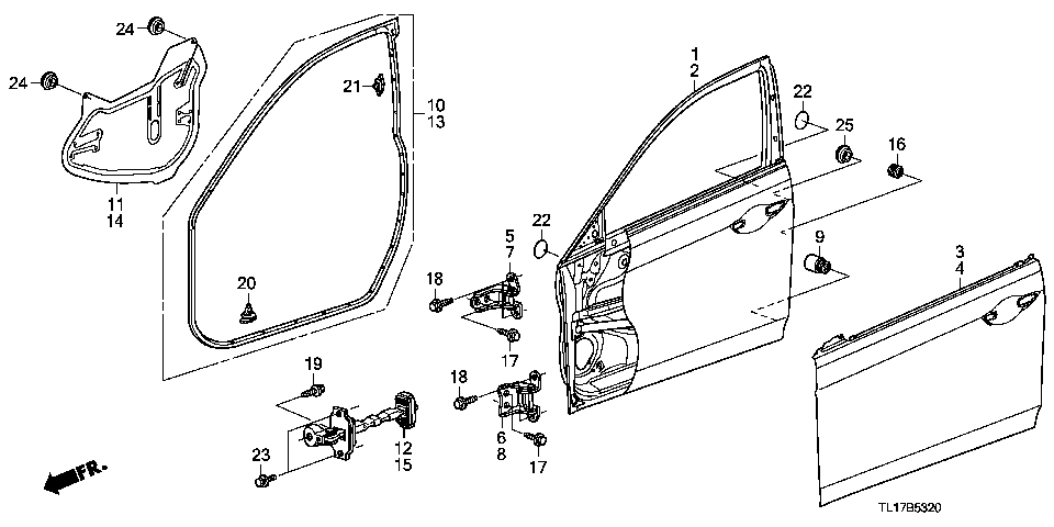 B-53-20 Панели передних дверей