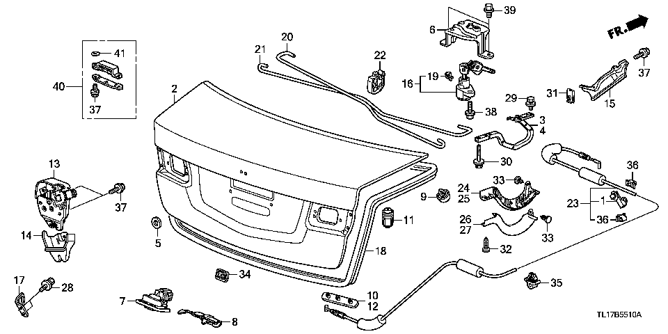 B-55-10 Крышка багажника