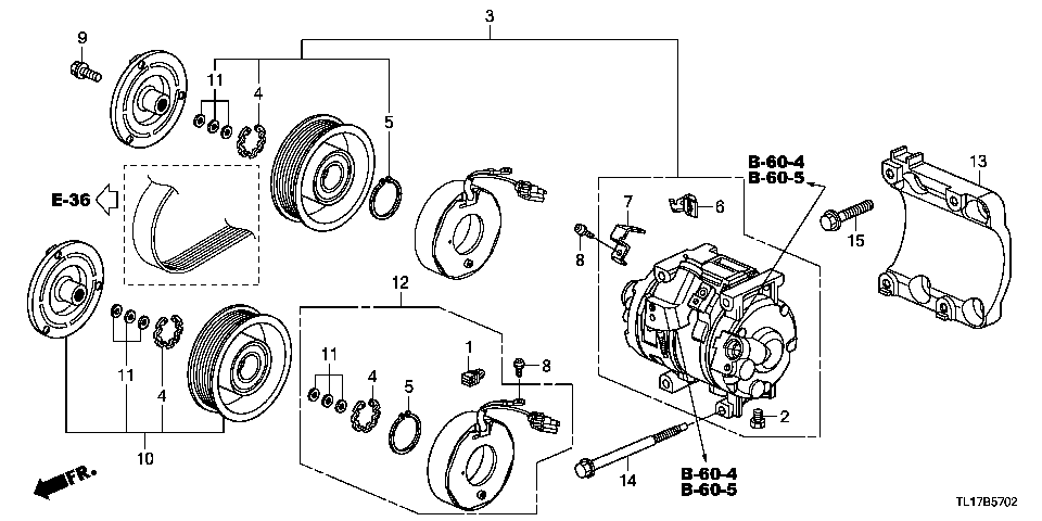 B-57-2 AIR CONDITIONER (COMPRESSOR) (DIESEL)