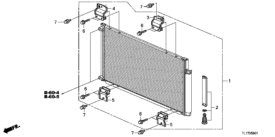 B-58-1 AIR CONDITIONER (CONDENSER) (DIESEL)