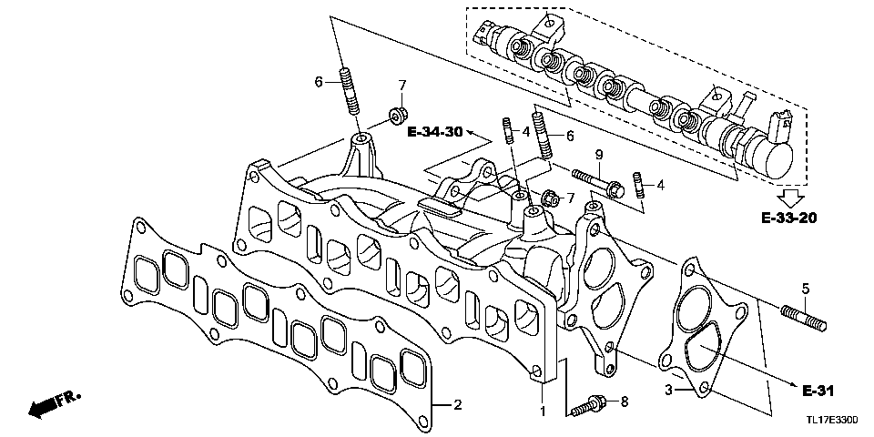 E-33 INTAKE MANIFOLD (DIESEL)