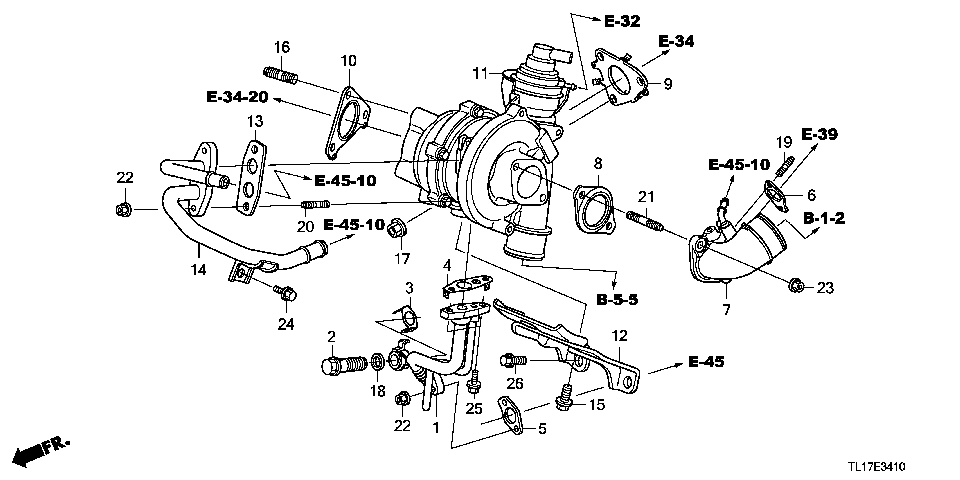 E-34-10 TURBOCHARGER (DIESEL)