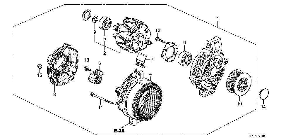 E-36-10 ALTERNATOR (DENSO) (DIESEL)