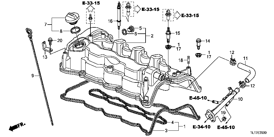 E-39 CYLINDER HEAD COVER (DIESEL)