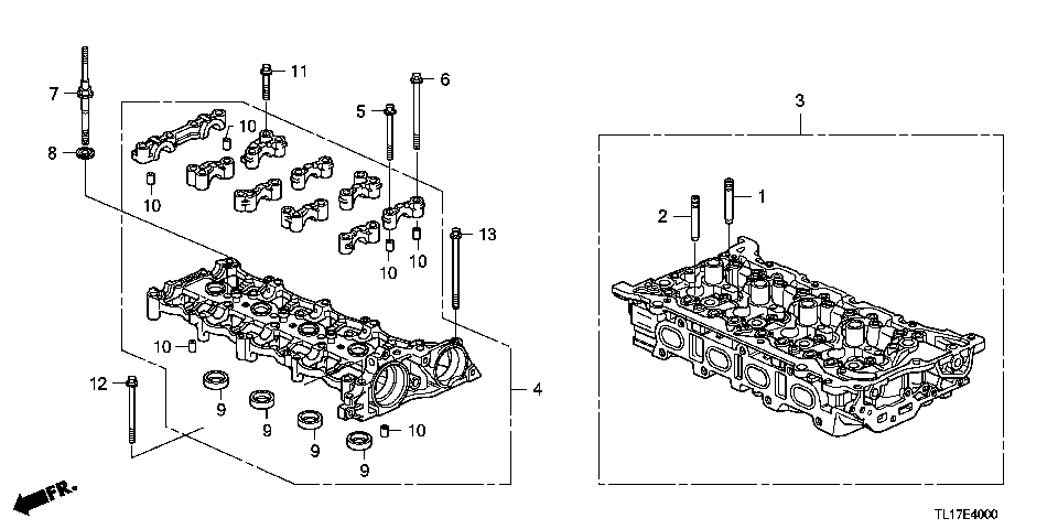 E-40 CYLINDER HEAD (DIESEL)